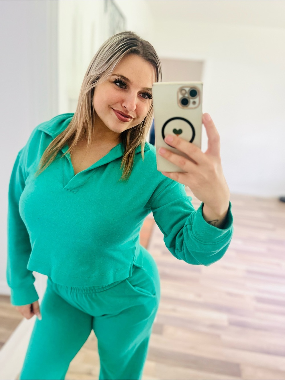 Colsie Teal Pullover & Jogger Set